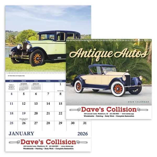 Antique Autos - Spiral... from ASI 40480 Koozie Group / Norwood Triumph Calendar