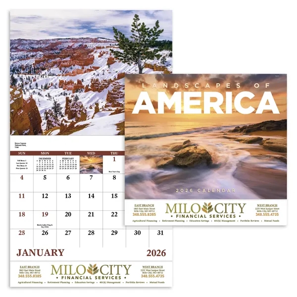 Landscapes of America - Stapled... from ASI 40480 Koozie Group / Norwood Triumph Calendar