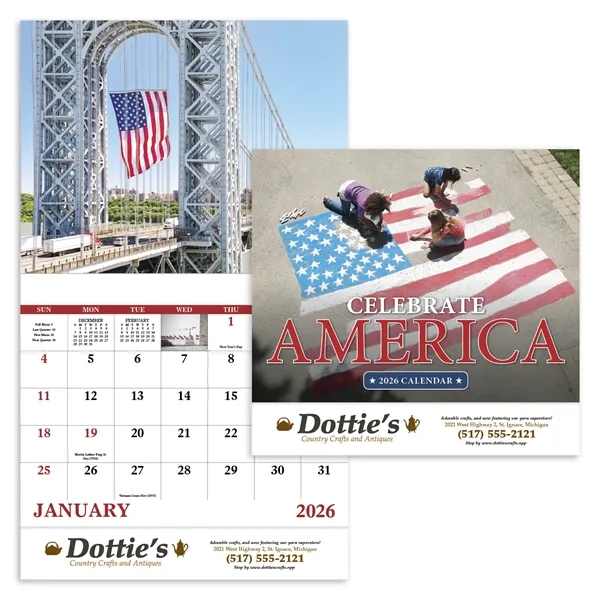 Celebrate America - Stapled... from ASI 40480 Koozie Group / Norwood Triumph Calendar