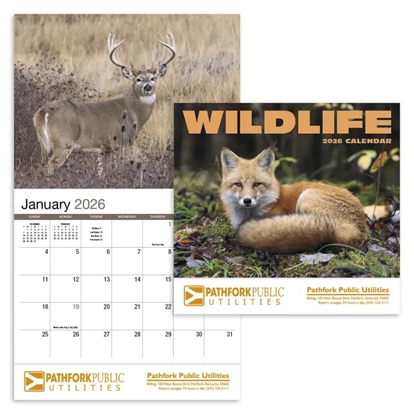 Wildlife Appointment Calendar - Stapled... from ASI 40480 Koozie Group / HotLine®