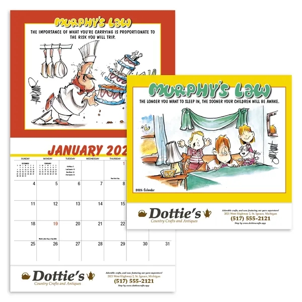 Murphy's Law Appointment Calendar - Stapled... from ASI 40480 Koozie Group / HotLine®