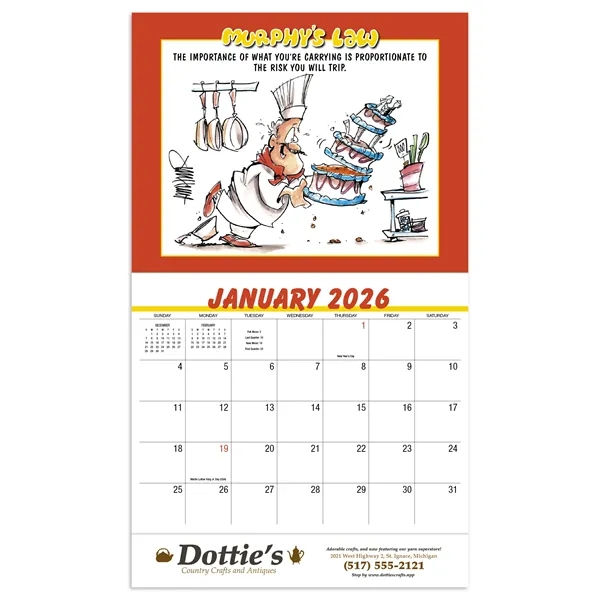 Murphy's Law Appointment Calendar - Stapled... from ASI 40480 Koozie Group / HotLine®