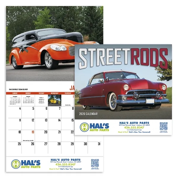 Street Rod Fever Appointment Calendar - Stapled... from ASI 40480 Koozie Group / HotLine®