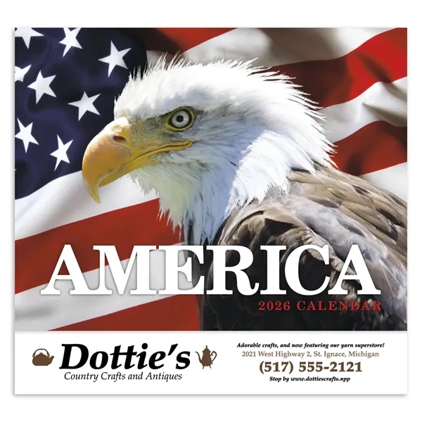 America Appointment Calendar - Stapled... from ASI 40480 Koozie Group / HotLine®