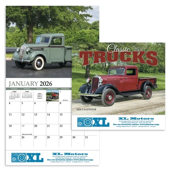 Classic Trucks Appointment Calendar - Stapled... from ASI 40480 Koozie Group / HotLine®