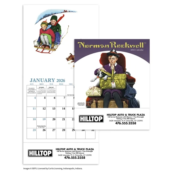 Norman Rockwell Mini Calendar... from ASI 40480 Koozie Group / HotLine®