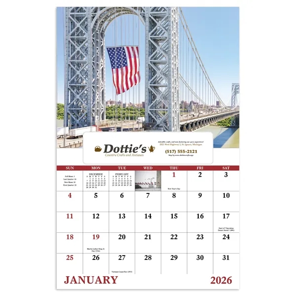 Celebrate America - Window.... from ASI 40480 Koozie Group / Norwood Triumph Calendar