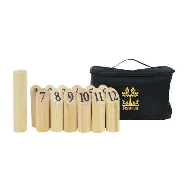 Toss It Wooden Numbered Block Yard Game... from ASI 40480 Koozie Group