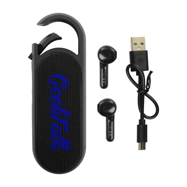 Sync Truly Wireless Earbuds and Bluetooth® Speaker Set... from ASI 40480 Koozie Group