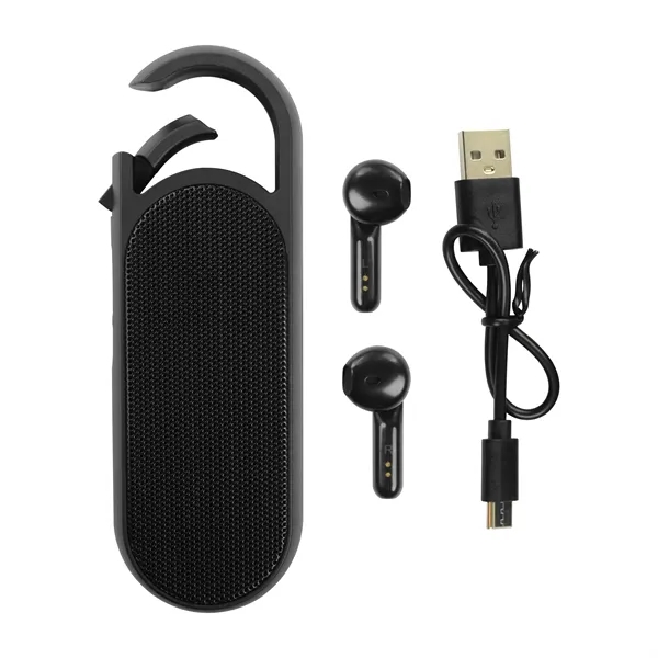 Sync Truly Wireless Earbuds and Bluetooth® Speaker Set... from ASI 40480 Koozie Group