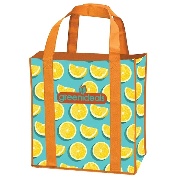 Laminated Non-Woven Grocery Tote... from ASI 40480 Koozie Group / Norwood