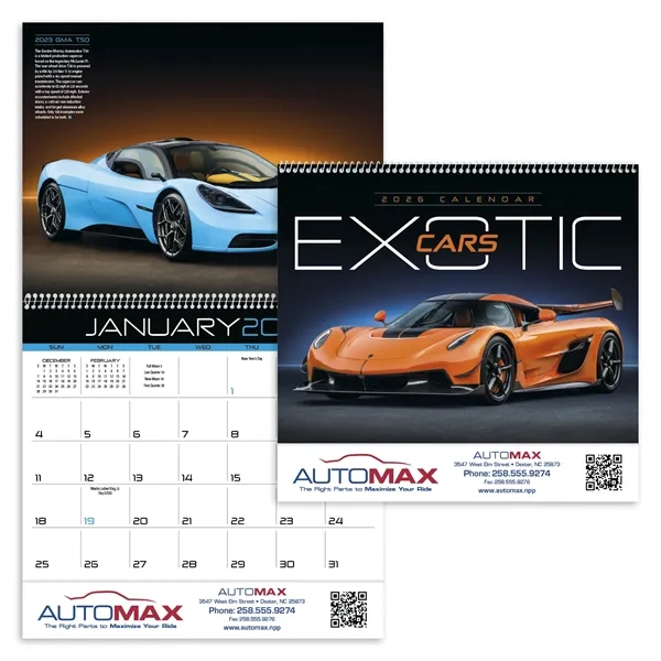 Exotic Cars... from ASI 40480 Koozie Group / Norwood Triumph Calendar