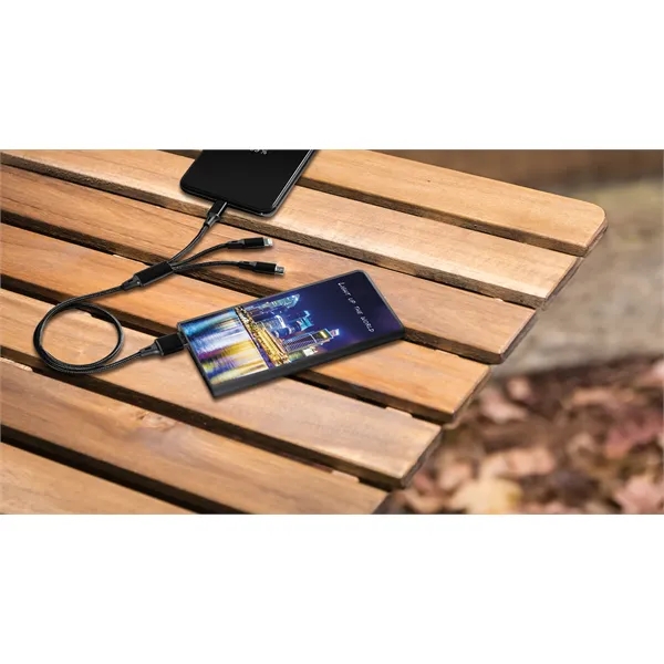 SCX Design™ Full-Color Illuminated Power Bank Slim 5000 mAh... from ASI 40480 Koozie Group