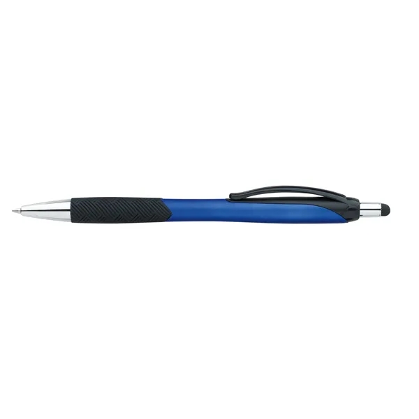 Metallic Pattern Grip Stylus Pen... from ASI 40480 Koozie Group / Norwood
