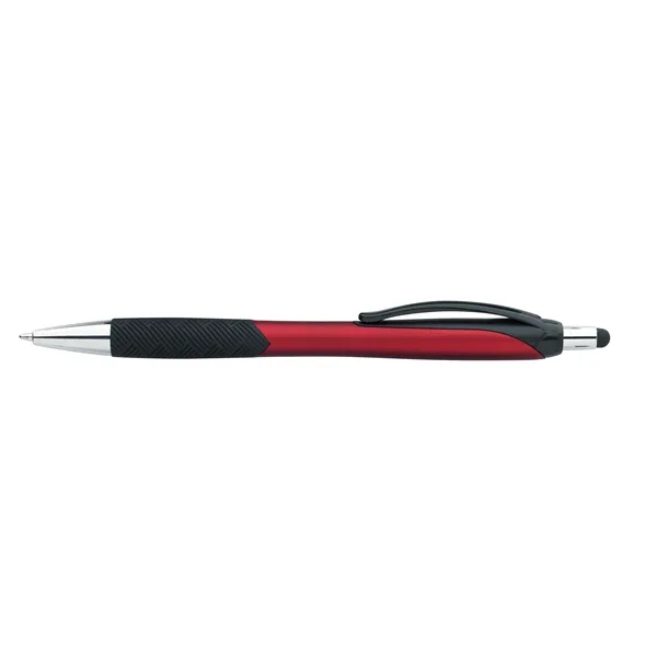 Metallic Pattern Grip Stylus Pen... from ASI 40480 Koozie Group / Norwood