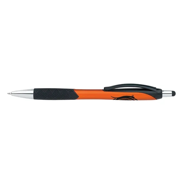 Metallic Pattern Grip Stylus Pen... from ASI 40480 Koozie Group / Norwood