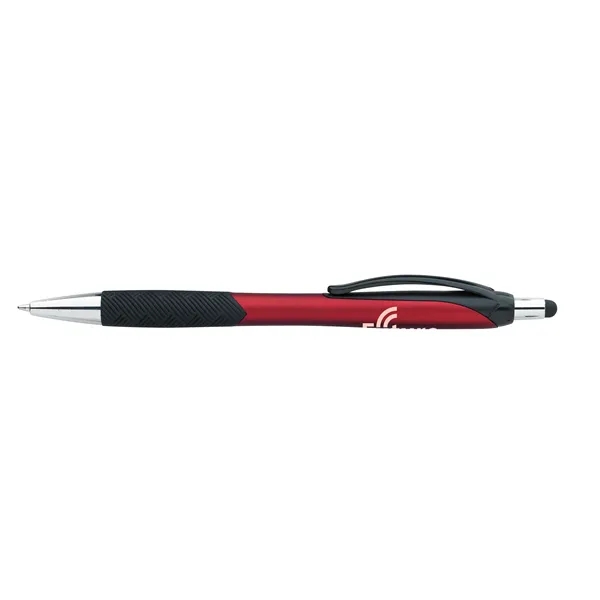 Metallic Pattern Grip Stylus Pen... from ASI 40480 Koozie Group / Norwood