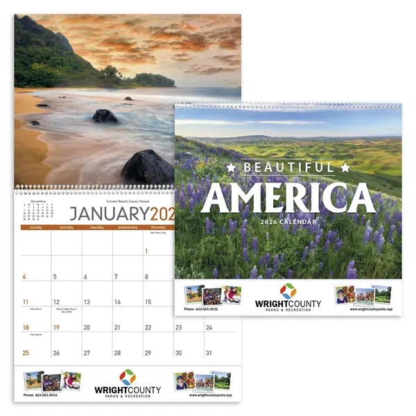 Beautiful America... from ASI 40480 Koozie Group / Norwood Triumph Calendar