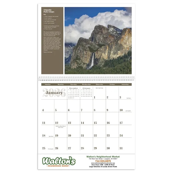 America the Beautiful with Recipes... from ASI 40480 Koozie Group / Norwood Triumph Calendar