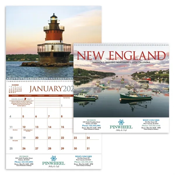 New England... from ASI 40480 Koozie Group / Norwood Triumph Calendar