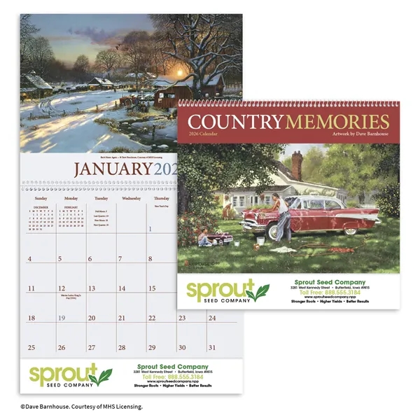 Country Memories... from ASI 40480 Koozie Group / Norwood Triumph Calendar