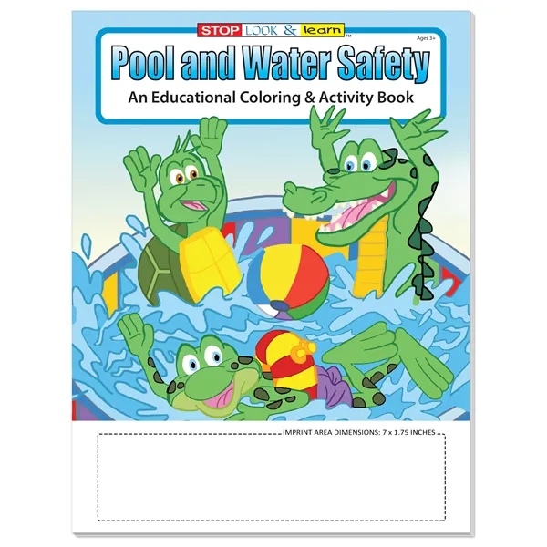 Coloring Book: Pool and Water Safety... from ASI 40480 Koozie Group
