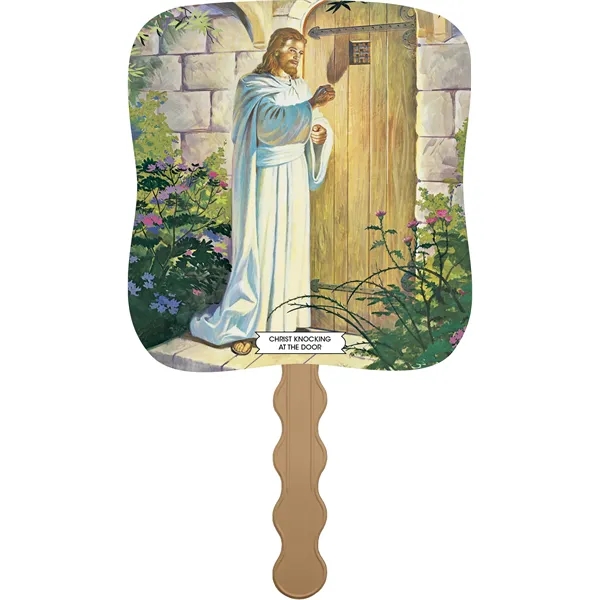 Christ Knocking At The Door - Pictorial Fan... from ASI 40480 Koozie Group