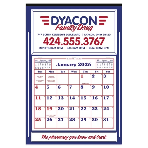 Apron Calendar... from ASI 40480 Koozie Group