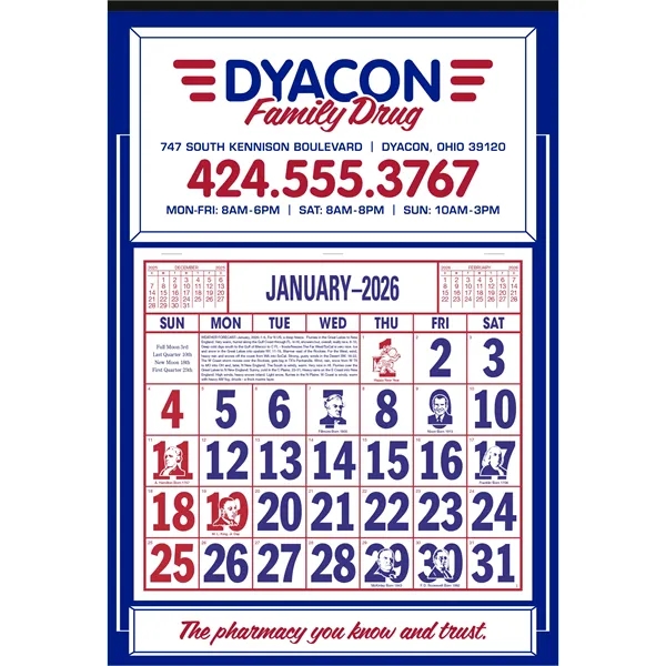 Apron Calendar... from ASI 40480 Koozie Group