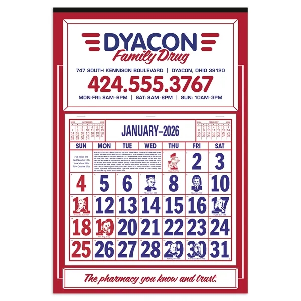 Apron Calendar... from ASI 40480 Koozie Group