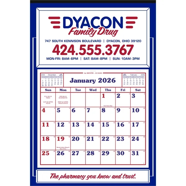 Apron Calendar... from ASI 40480 Koozie Group