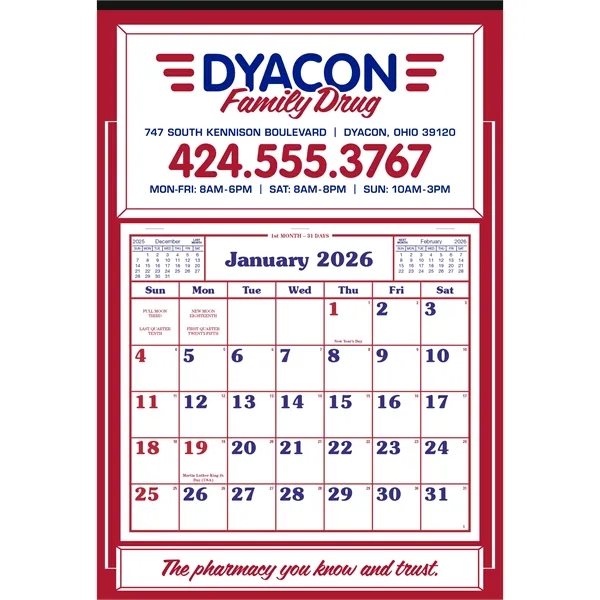 Apron Calendar... from ASI 40480 Koozie Group
