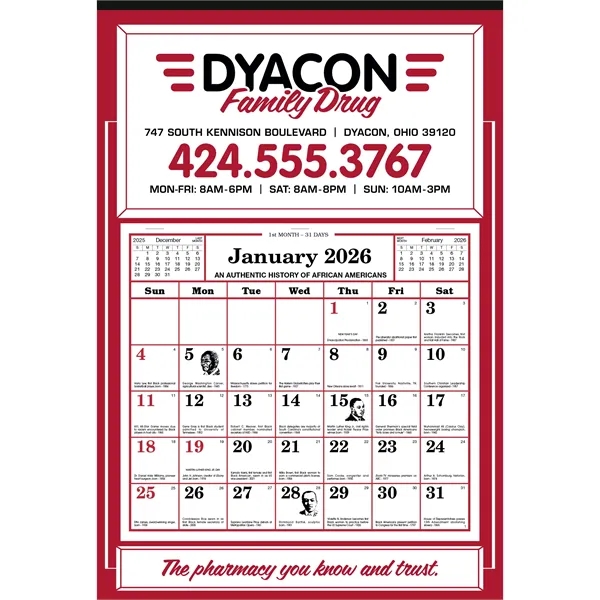 Apron Calendar... from ASI 40480 Koozie Group