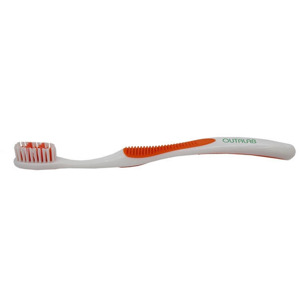 .65" x 7.375" toothbrush with 610 nylon bristle count with rubber... from ASI 90807 Tekweld