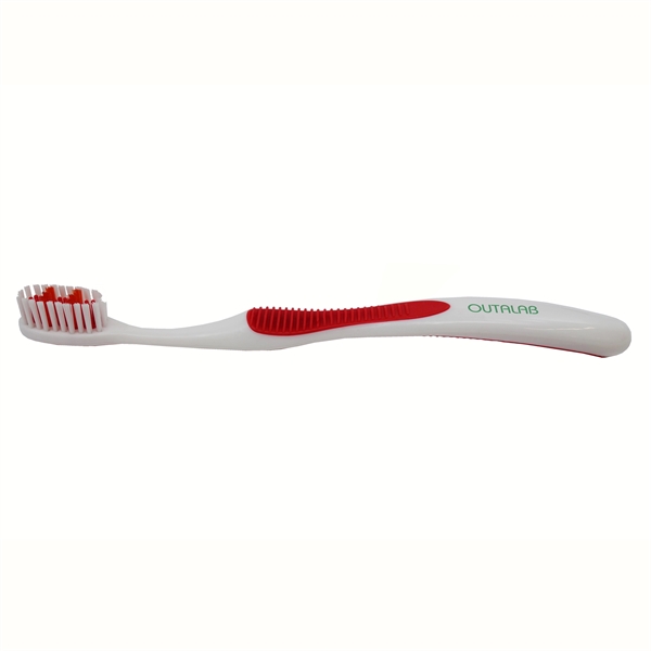 .65" x 7.375" toothbrush with 610 nylon bristle count with rubber... from ASI 90807 Tekweld