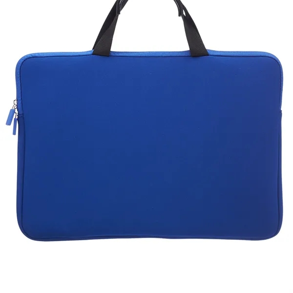 15 inch Neoprene laptop sleeve with handles plus 1 color silkscreen... from ASI 37218 Athena Promo (tm)