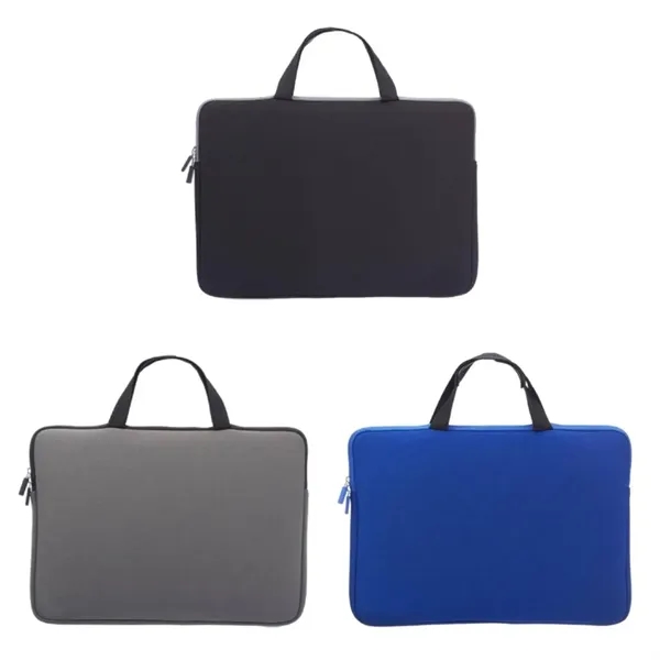15 inch Neoprene laptop sleeve with handles plus 1 color silkscreen... from ASI 37218 Athena Promo (tm)