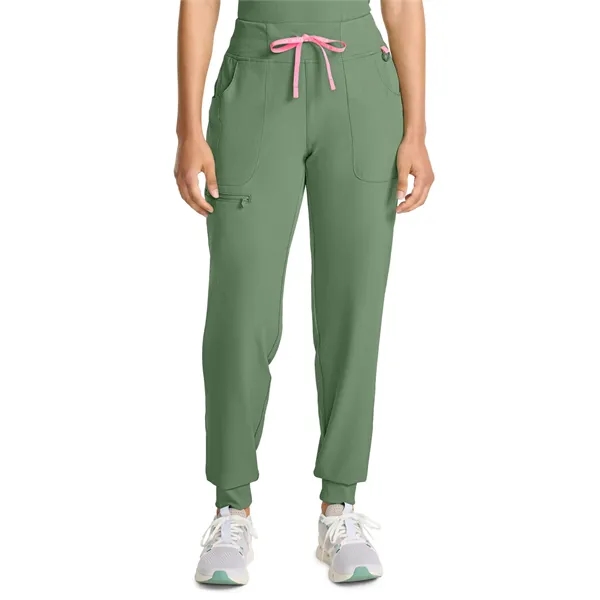 Med Couture - AMP - Women's 5-Pocket Mid Rise Jogger Scru...... from ASI 86018 Scrub Authority