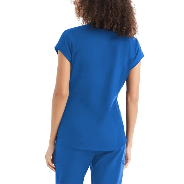 White Cross - CRFT - Women's 1-Pocket V-Neck Top... from ASI 86018 Scrub Authority