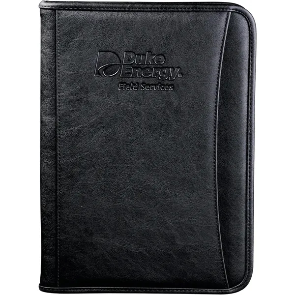 Zippered padfolio with interior organizer with gusseted file pocket, calculator pocket,... from ASI 66887 PCNA / Leeds