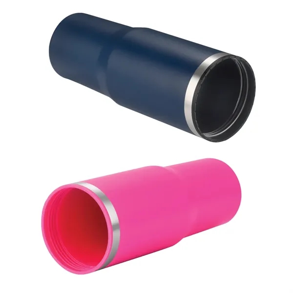 30-oz. double walled stainless steel and polypropylene tumbler with clear slide... from ASI 57655 STOPNGO Line