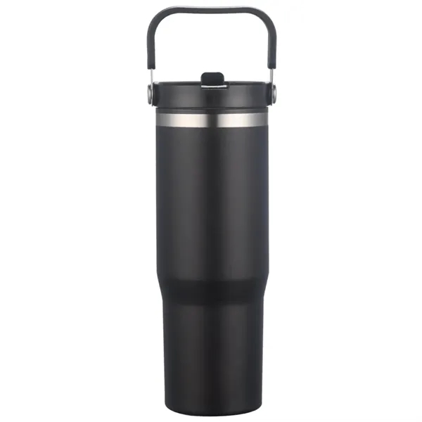 30-oz. double walled stainless steel and polypropylene tumbler with clear slide... from ASI 57655 STOPNGO Line