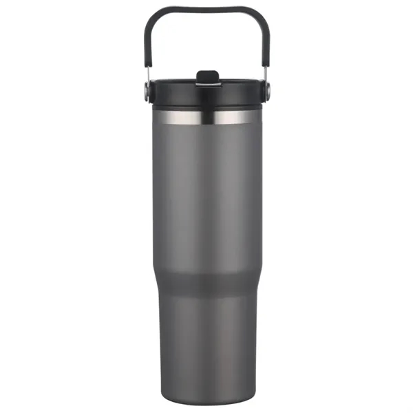 30-oz. double walled stainless steel and polypropylene tumbler with clear slide... from ASI 57655 STOPNGO Line