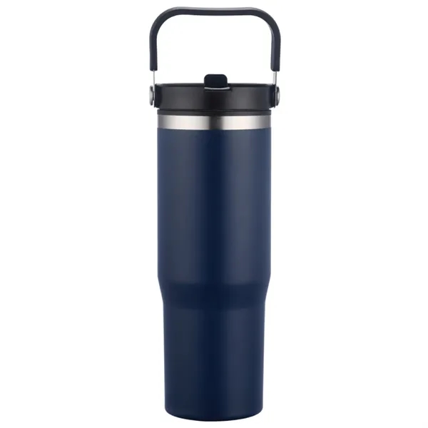 30-oz. double walled stainless steel and polypropylene tumbler with clear slide... from ASI 57655 STOPNGO Line