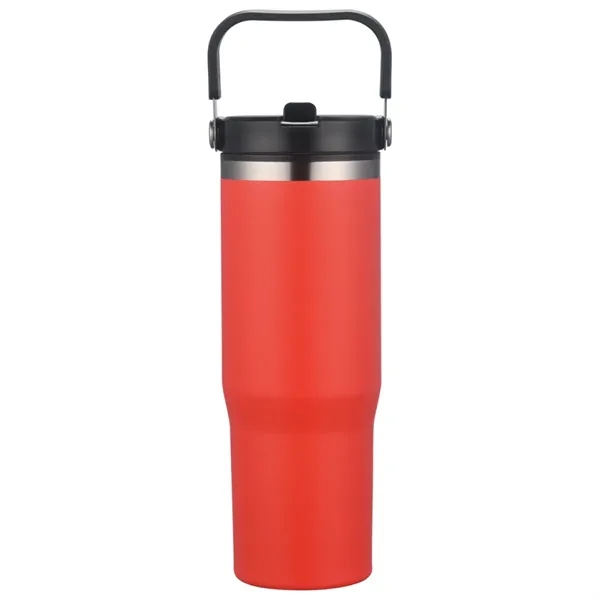 30-oz. double walled stainless steel and polypropylene tumbler with clear slide... from ASI 57655 STOPNGO Line