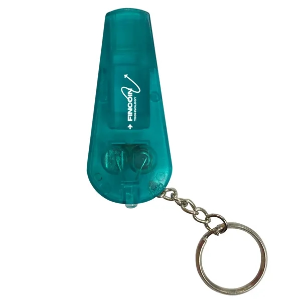 Keychain with whistle and LED light.... from ASI 63549 Jornik Manufacturing Corp