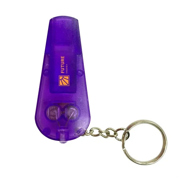 Keychain with whistle and LED light.... from ASI 63549 Jornik Manufacturing Corp