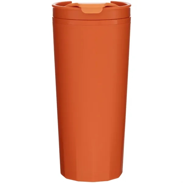 16 oz double wall plastic tumbler with threaded lid... from ASI 51197 ETS Express, LLC