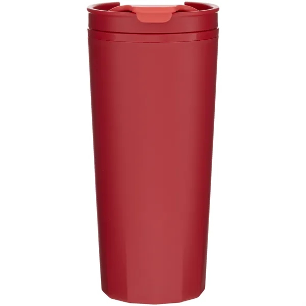 16 oz double wall plastic tumbler with threaded lid... from ASI 51197 ETS Express, LLC