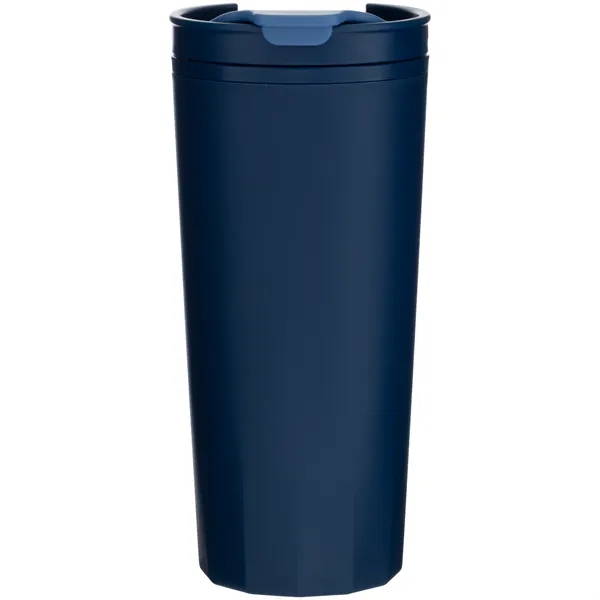 16 oz double wall plastic tumbler with threaded lid... from ASI 51197 ETS Express, LLC